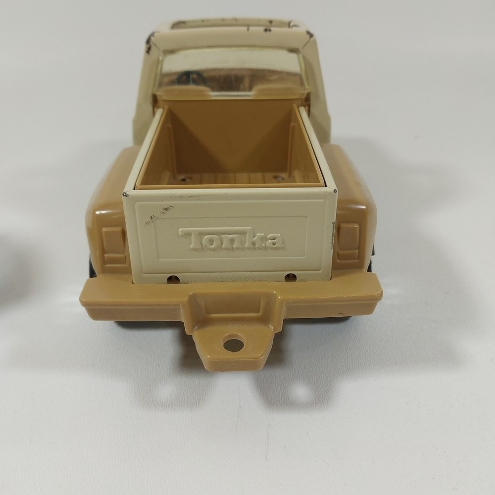 Vintage 1979 Tonka Buckin' Bronco Pick-Up Truck w/ Horse Trailer Tan #812562 - Picture 5 of 11